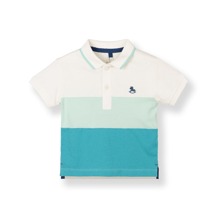 Baby Boy Triple Splash Cut & Sew Short Sleeve Polo (2250441KB)