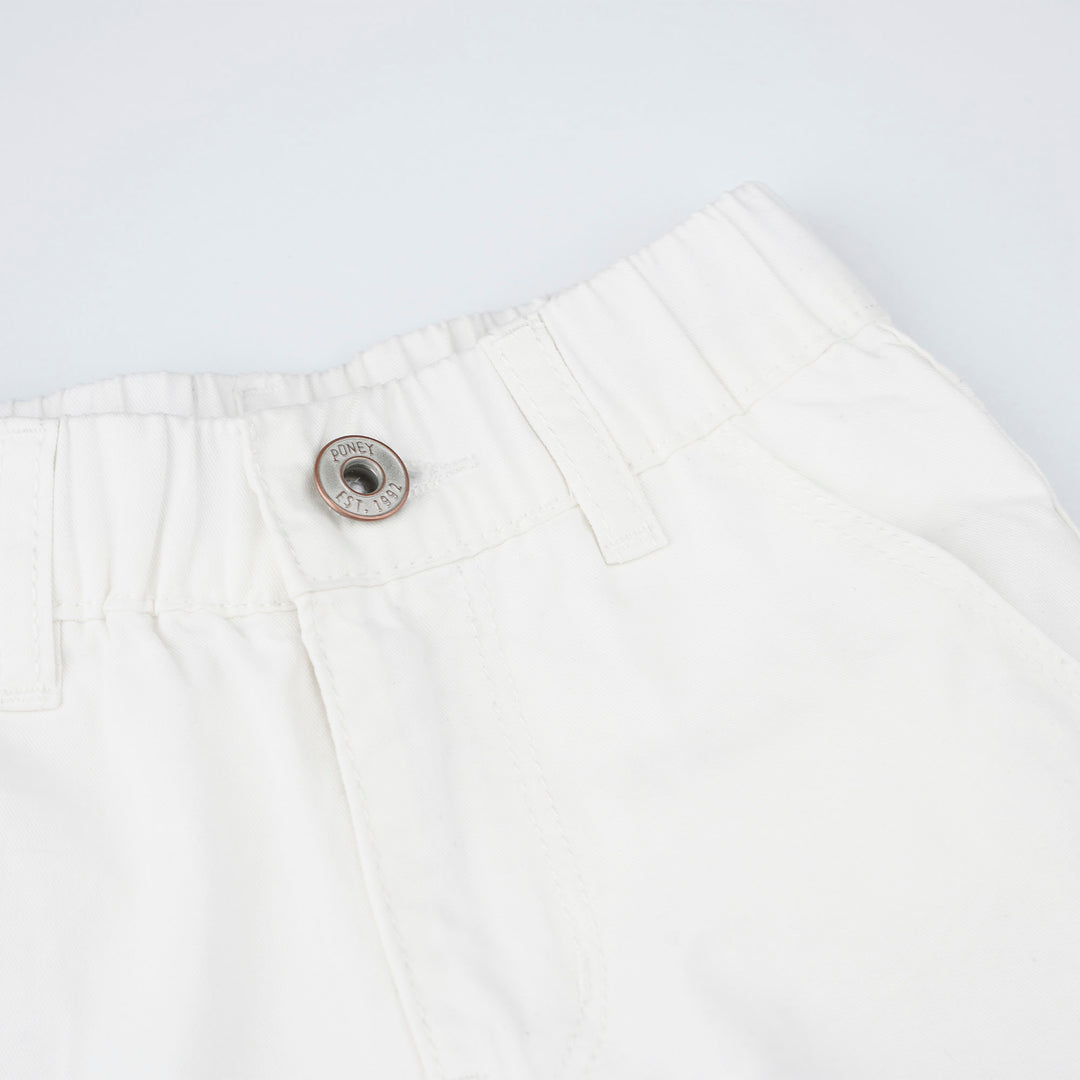 Poney Girl White Wide Leg Long Pants