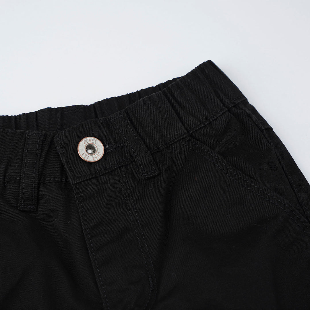 Poney Girl Black Wide Leg Long Pants