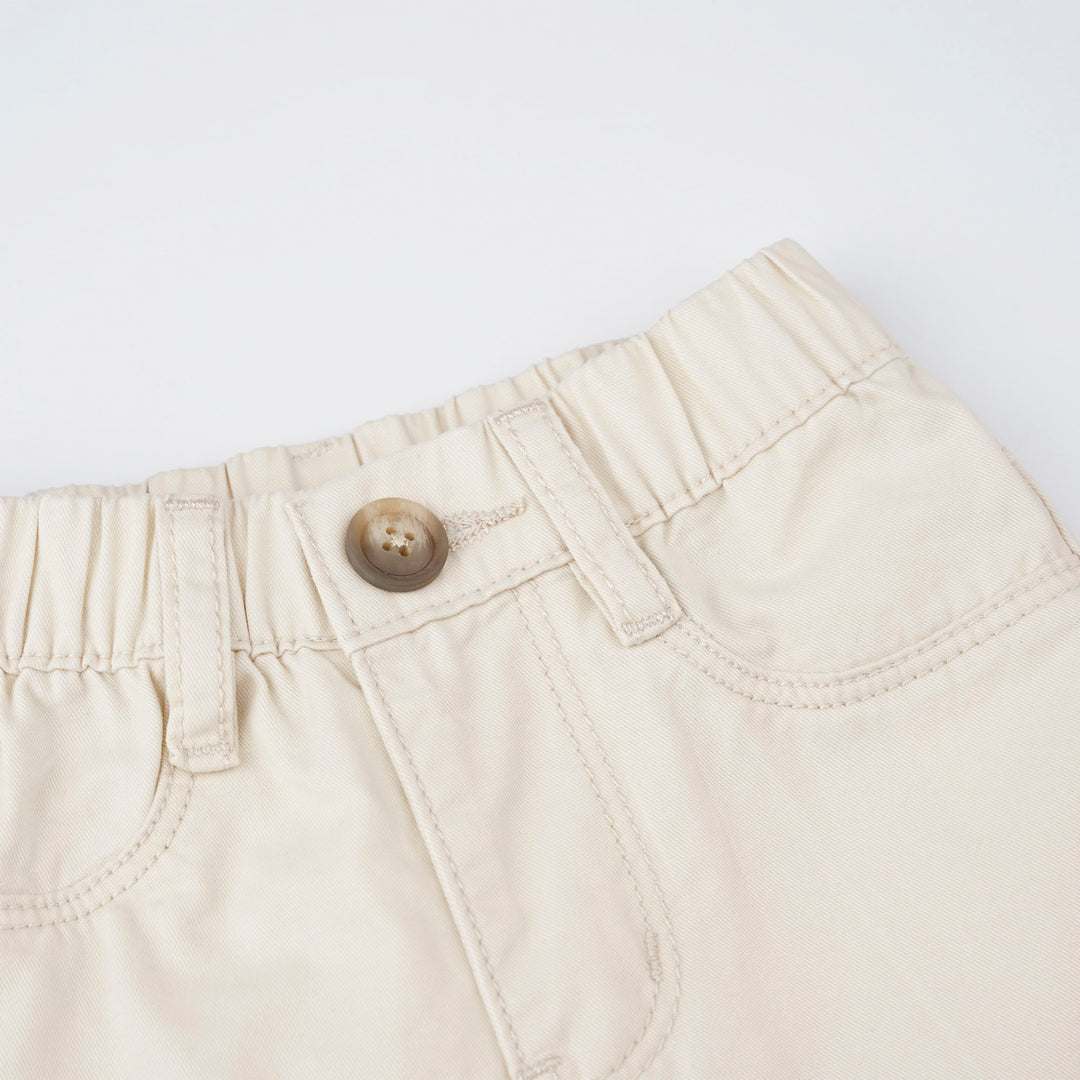 Poney Light Khaki Zip-Up Long Pants