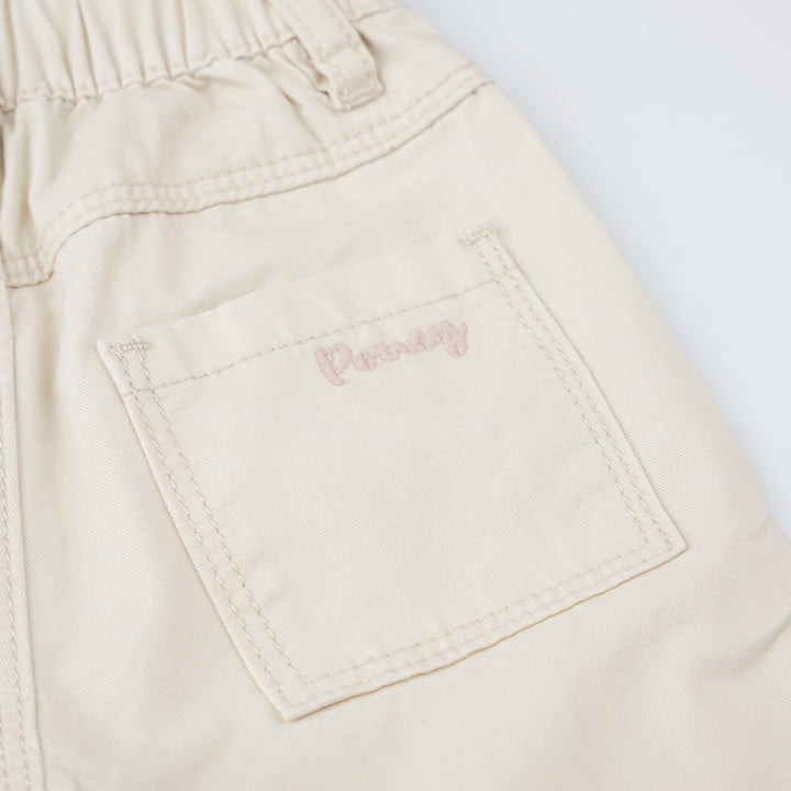 Poney Light Khaki Zip-Up Long Pants