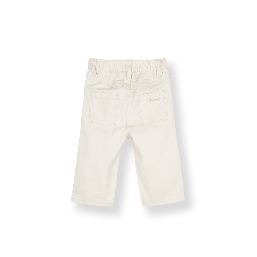 Poney Light Khaki Zip-Up Long Pants