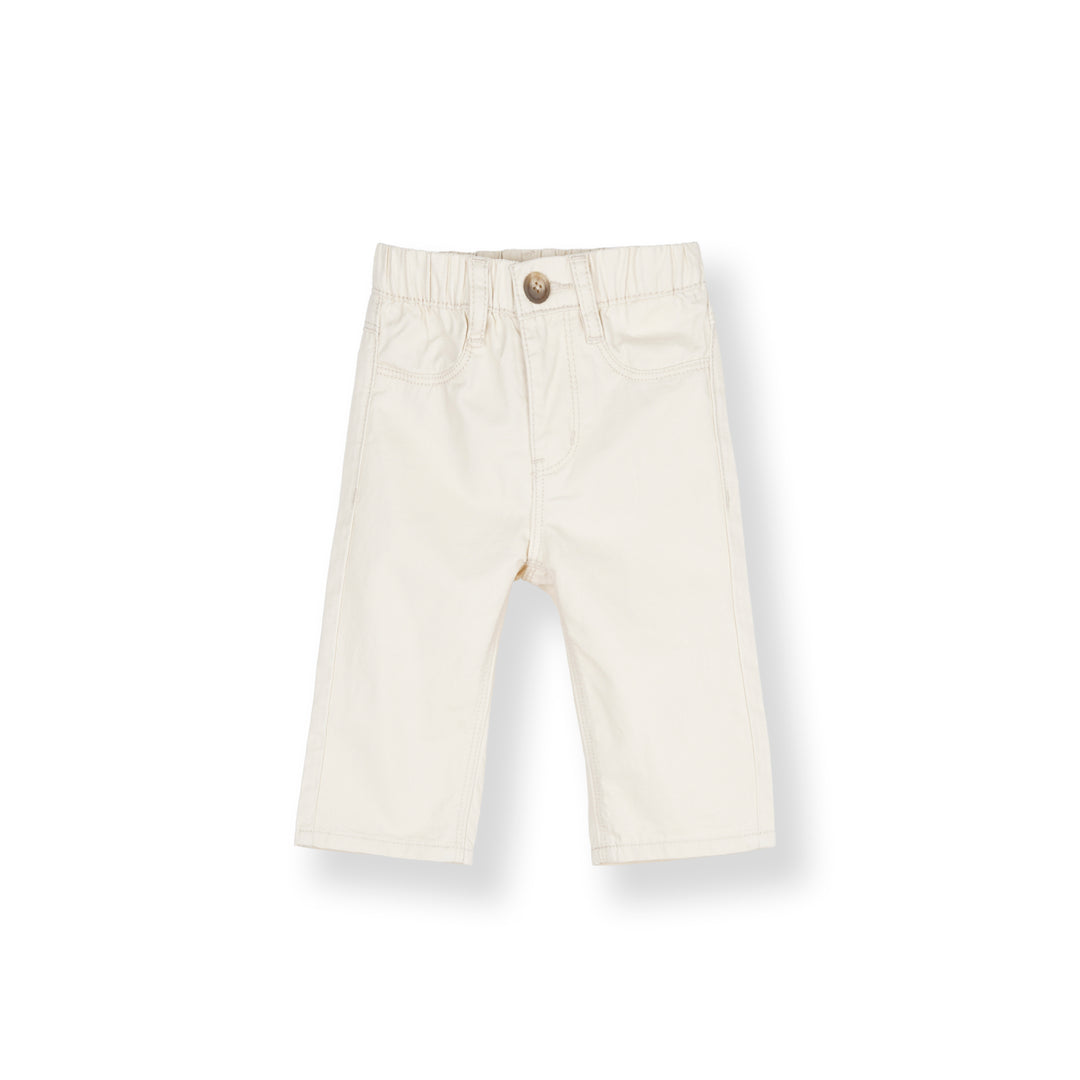 Poney Light Khaki Zip-Up Long Pants
