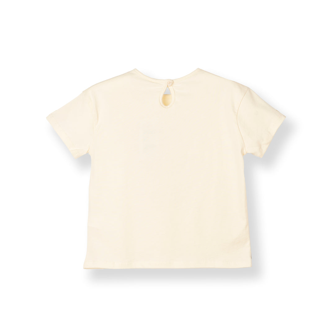Poney Girls Beige Sunny Shades Short Sleeve Tee