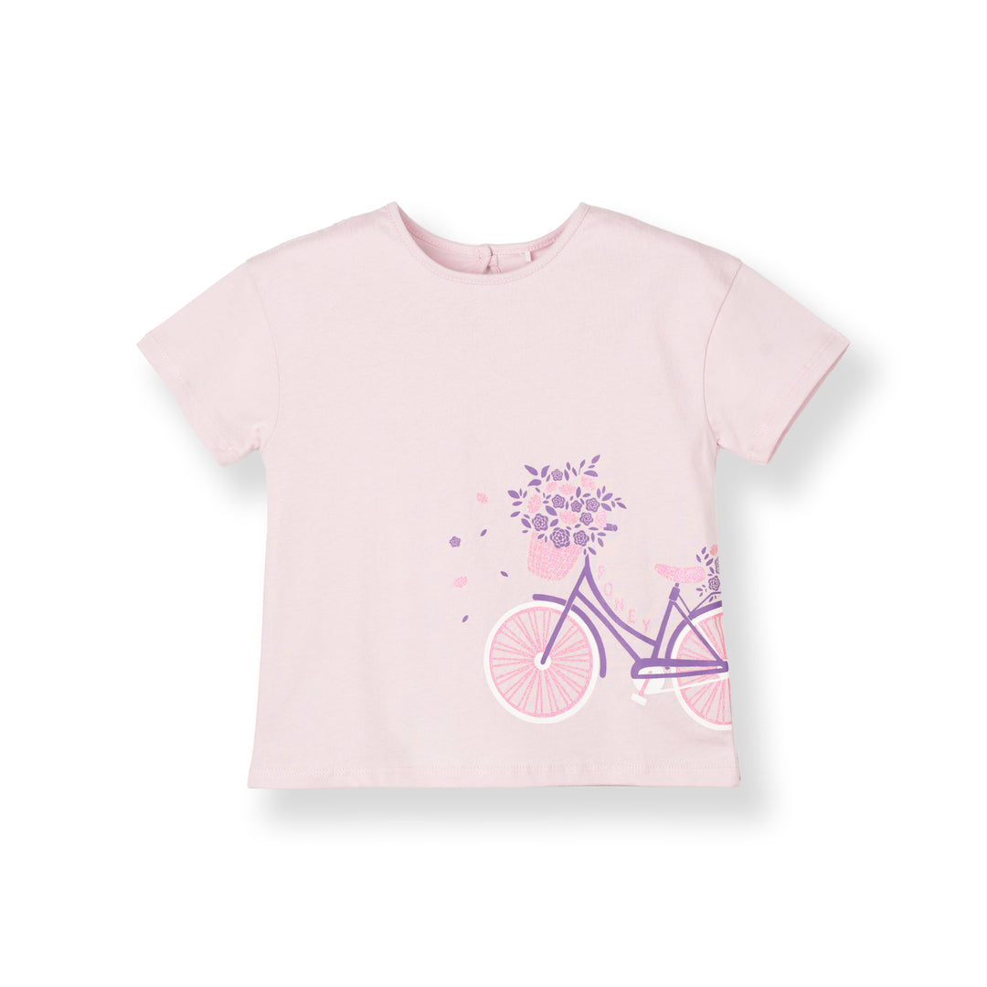 Poney Girls Lilac Lovely Cycle Short Sleeve Tee