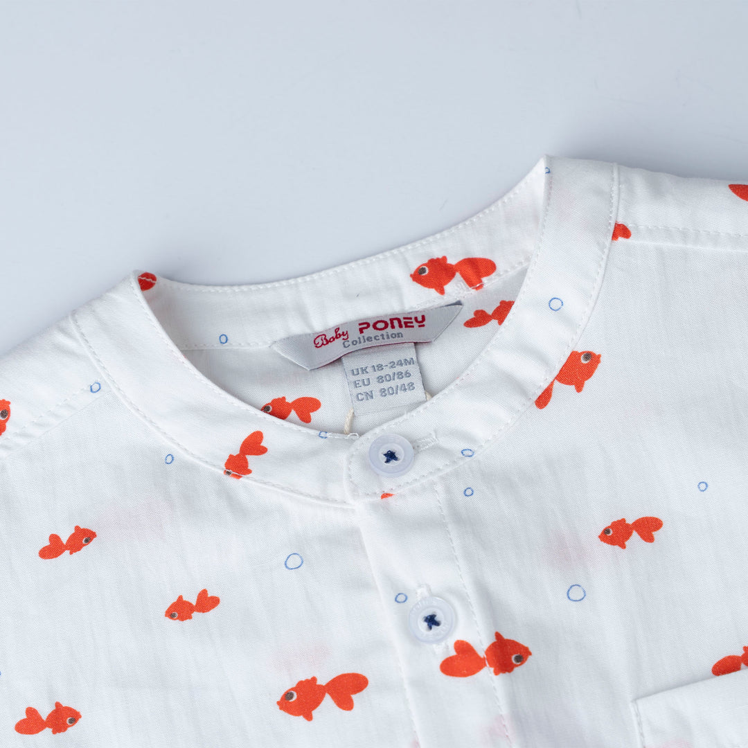 Golden Swish Loose Fit Short Sleeve Shirt