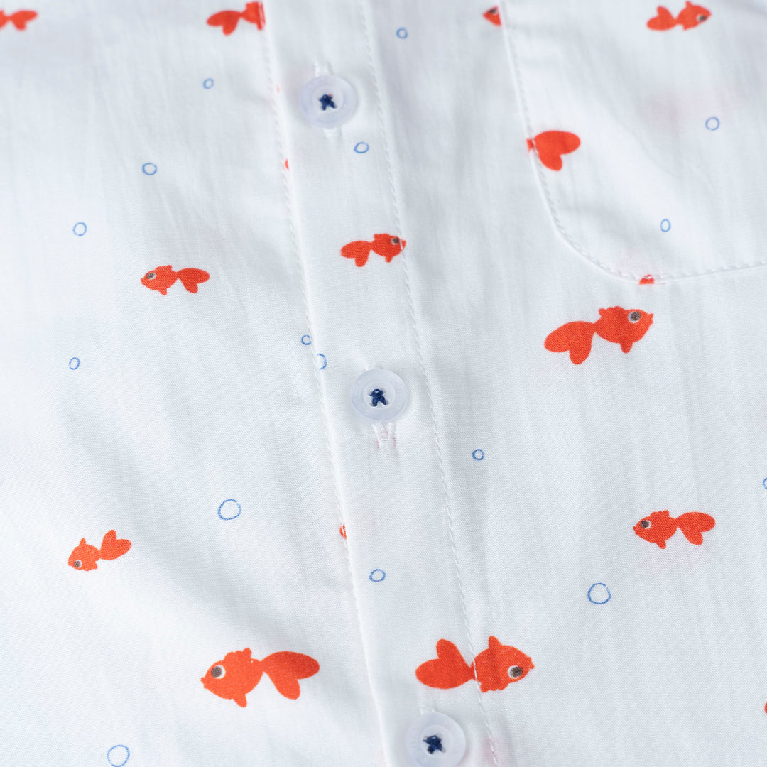 Golden Swish Loose Fit Short Sleeve Shirt