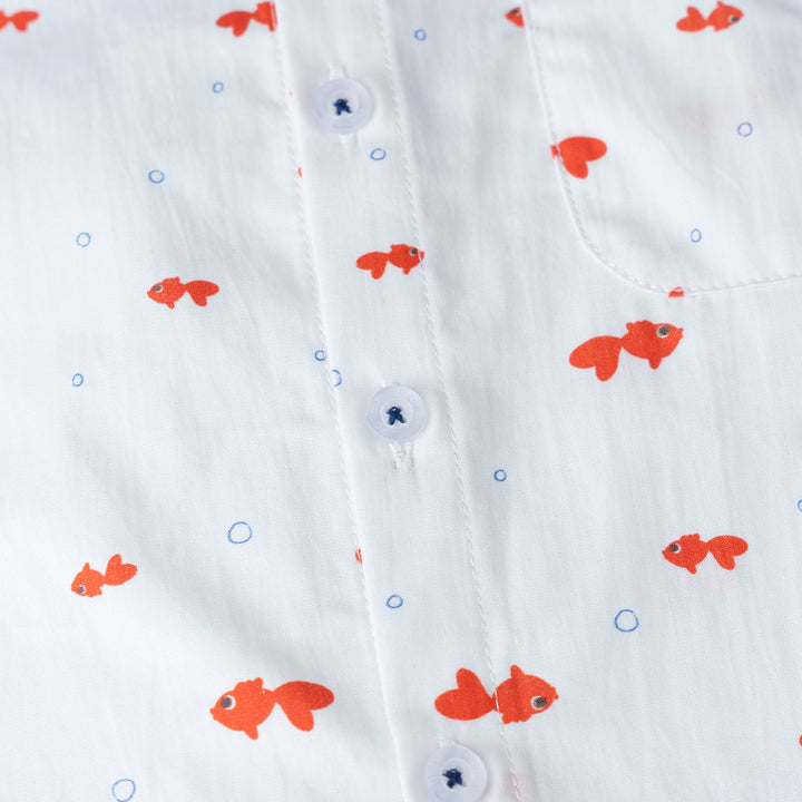 Golden Swish Loose Fit Short Sleeve Shirt