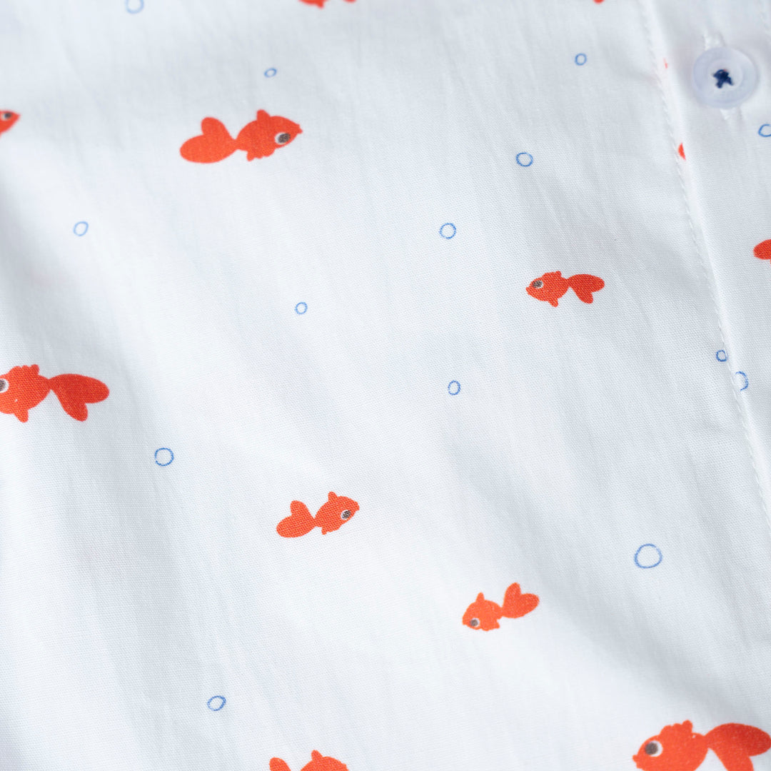 Golden Swish Loose Fit Short Sleeve Shirt