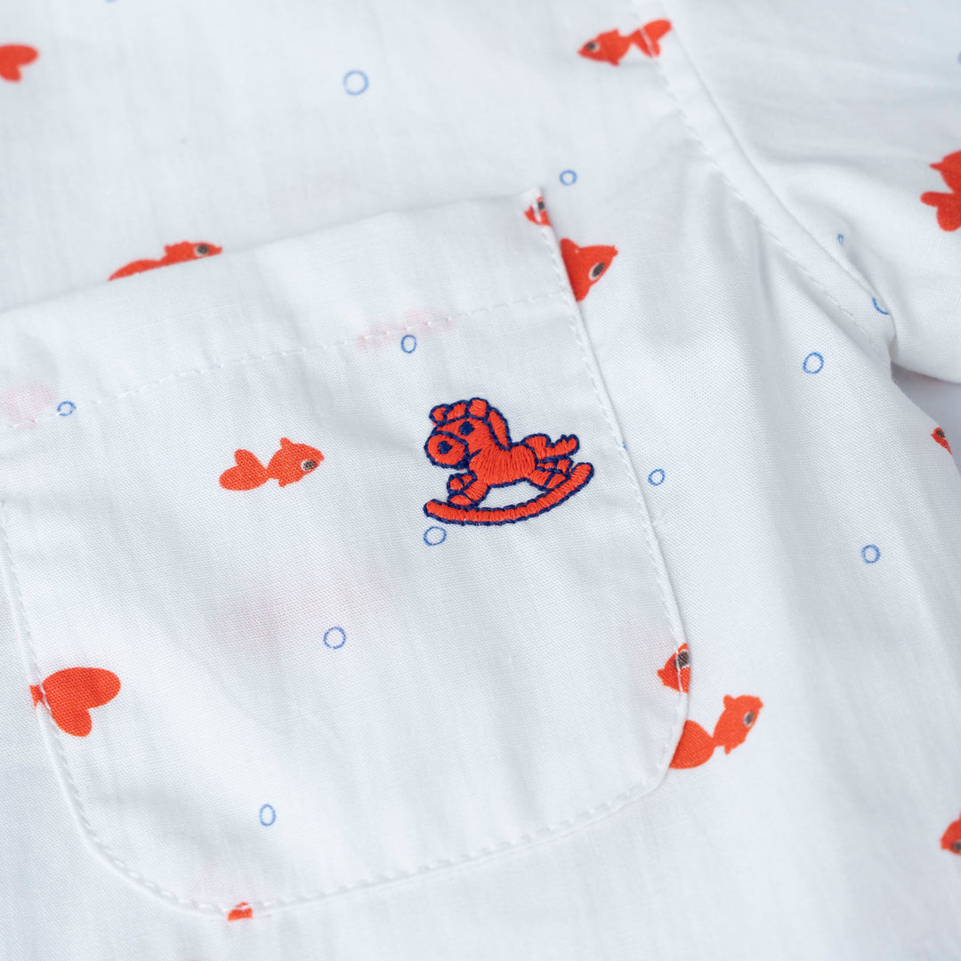 Golden Swish Loose Fit Short Sleeve Shirt