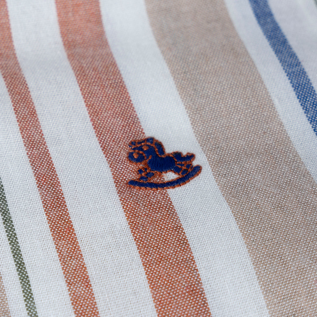 Cocoa Stripe Long Sleeve Shirt