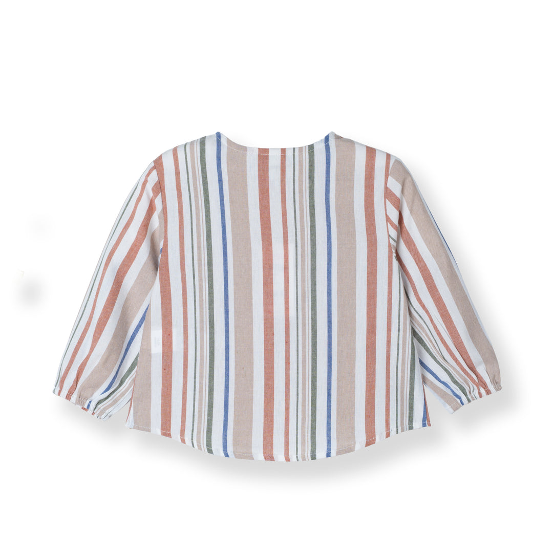Cocoa Stripe Long Sleeve Shirt