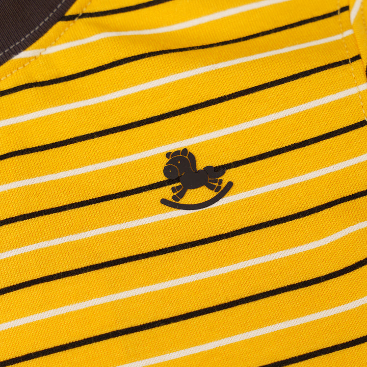 Mustard Stripe Short Sleeve Tee