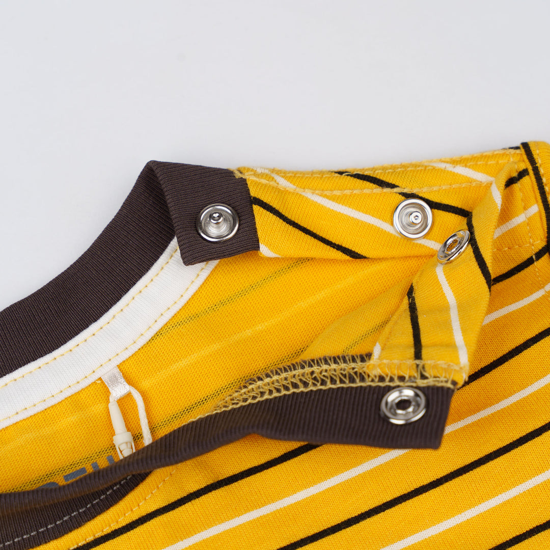 Mustard Stripe Short Sleeve Tee