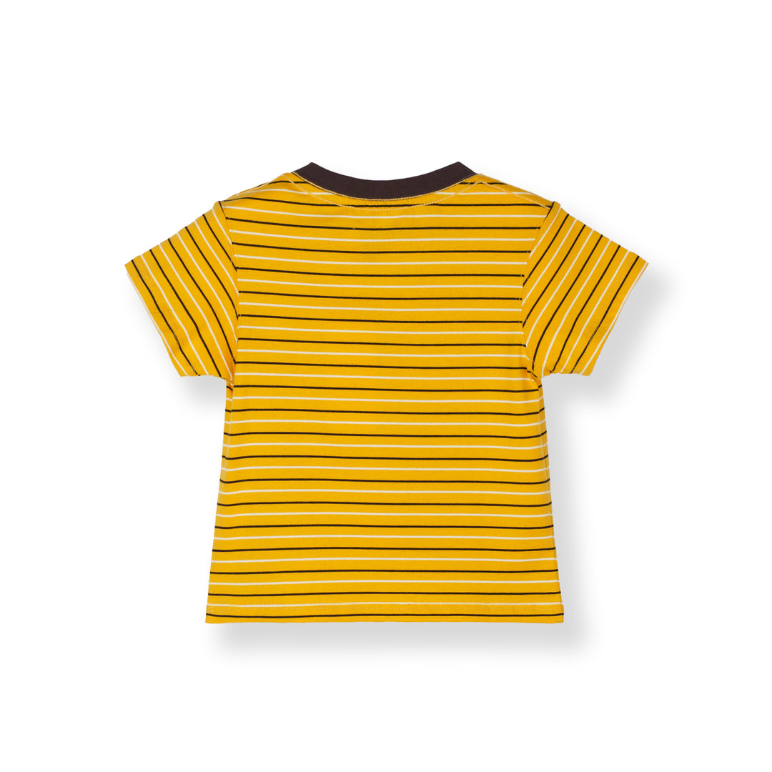 Mustard Stripe Short Sleeve Tee