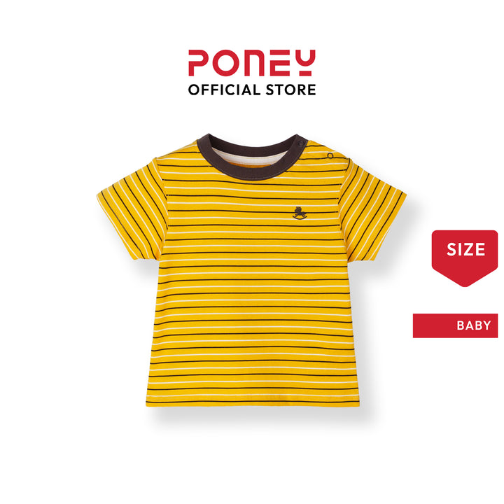 Mustard Stripe Short Sleeve Tee
