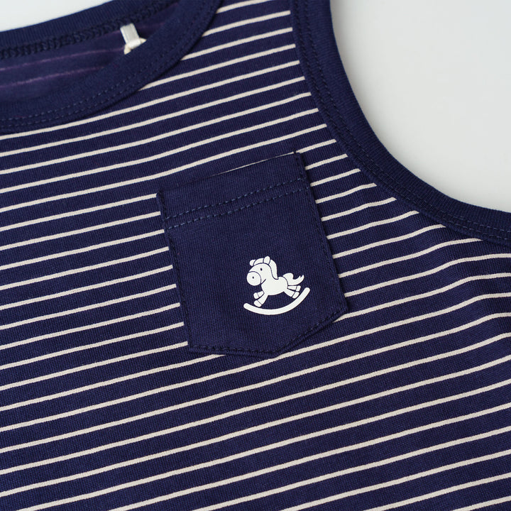 Baby Boy Urban Stripe Sleeveless Tee