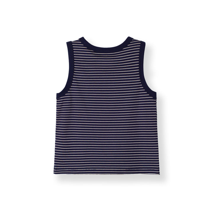 Baby Boy Urban Stripe Sleeveless Tee