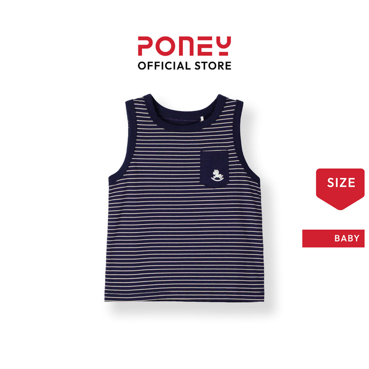 Baby Boy Urban Stripe Sleeveless Tee