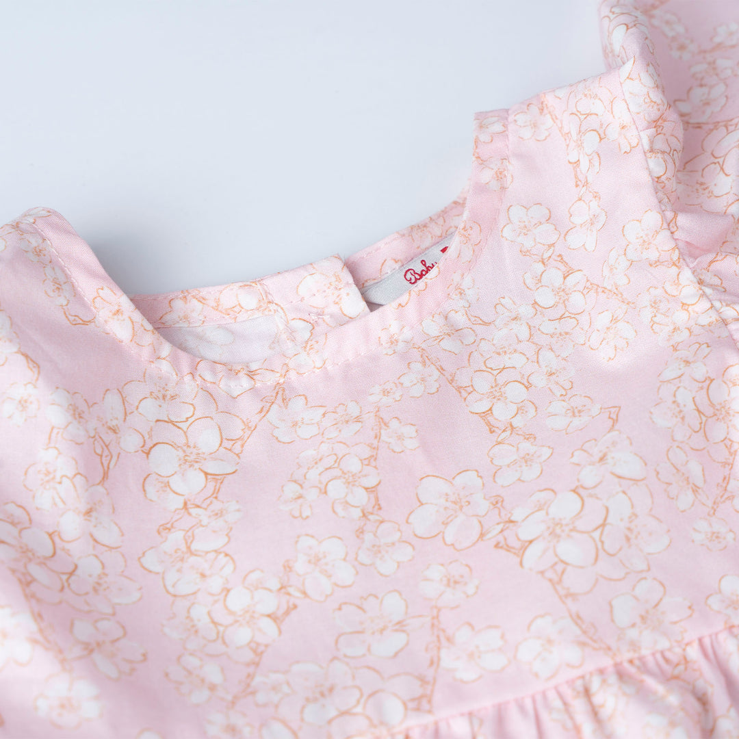 Printed Cotton with Circular Sleeves Blouse