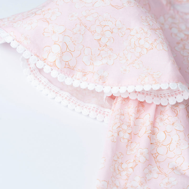 Printed Cotton with Circular Sleeves Blouse