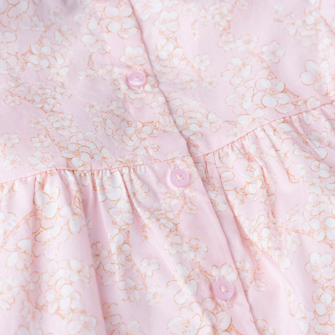 Printed Cotton with Circular Sleeves Blouse