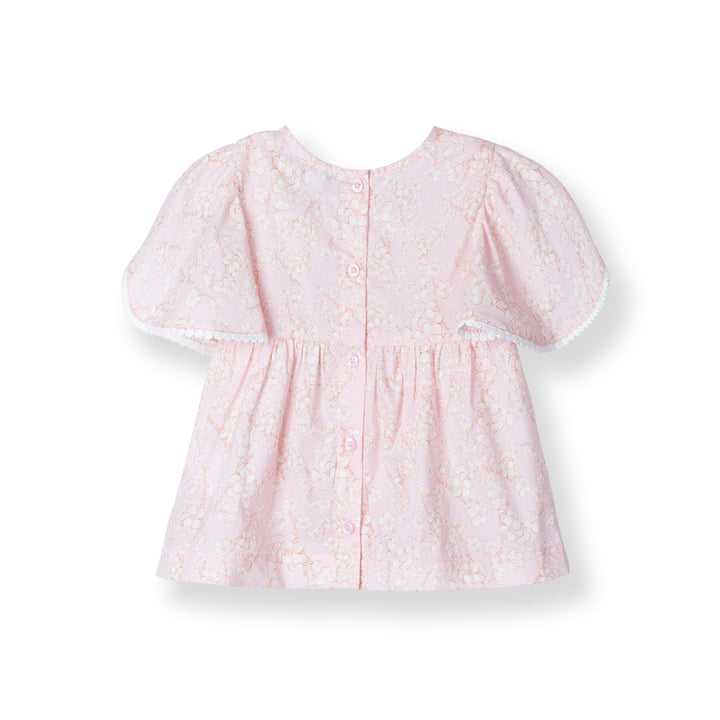 Printed Cotton with Circular Sleeves Blouse