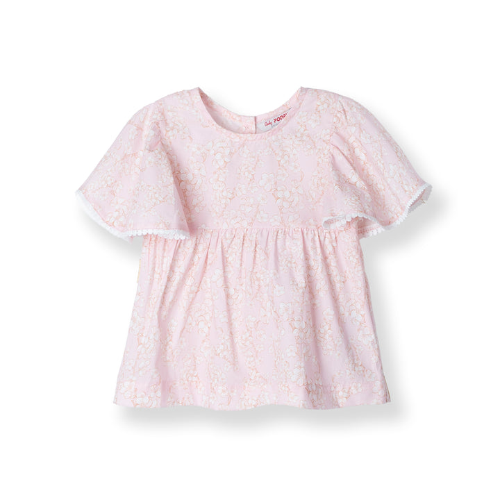 Printed Cotton with Circular Sleeves Blouse