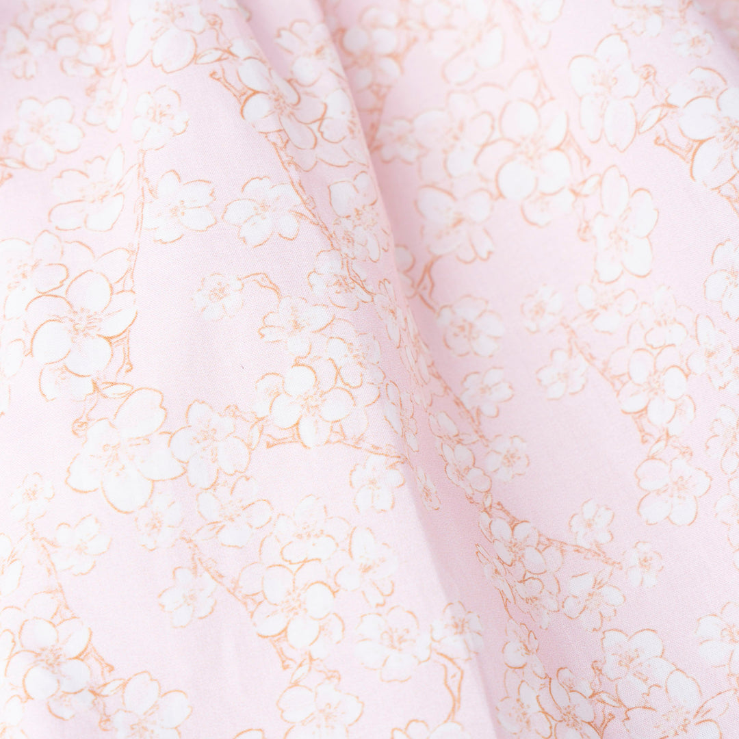 Printed Cotton with Circular Sleeves Blouse