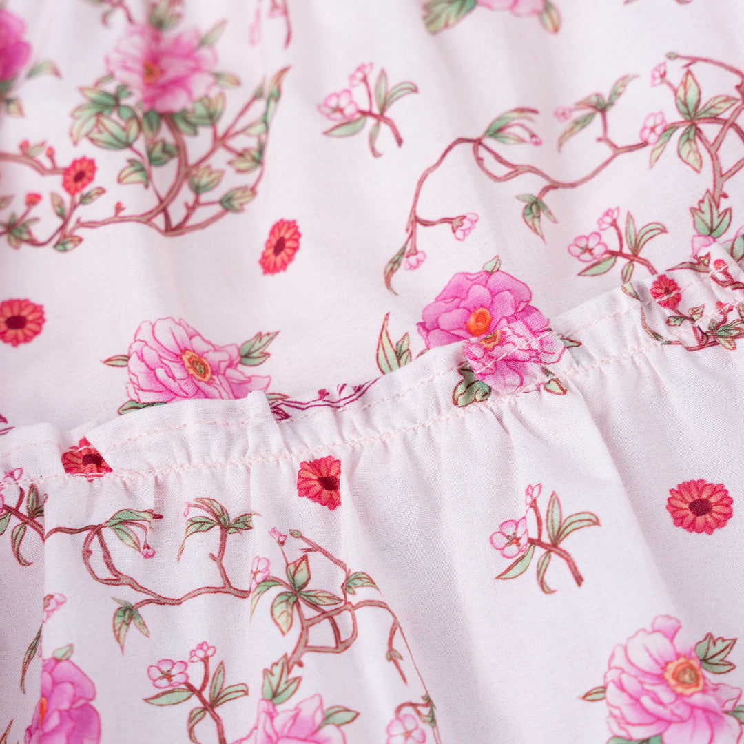 Blush Charm Cheongsam Short Sleeve Dress