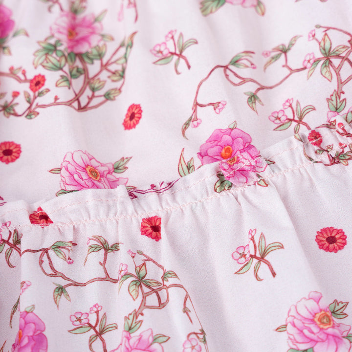 Blush Charm Cheongsam Short Sleeve Dress