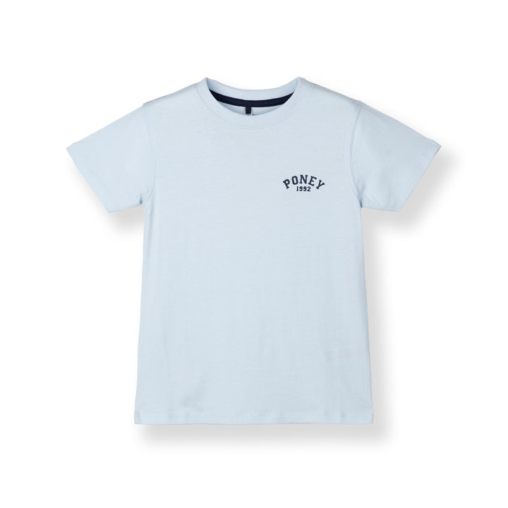 Poney Boys Blue Logo Short Sleeve Tee