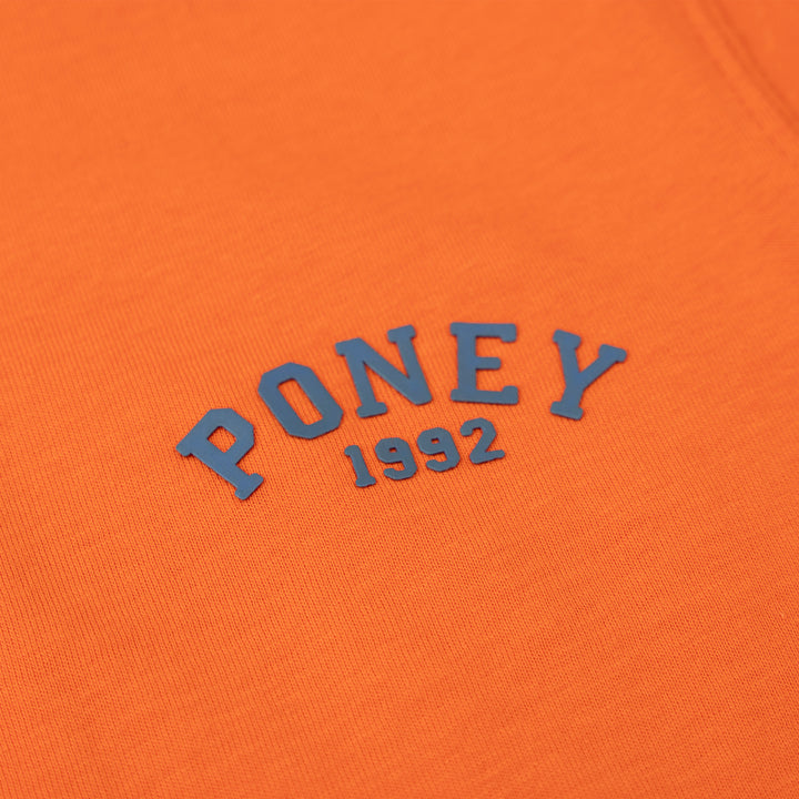 Poney Boys Orange Logo Short Sleeve Tee
