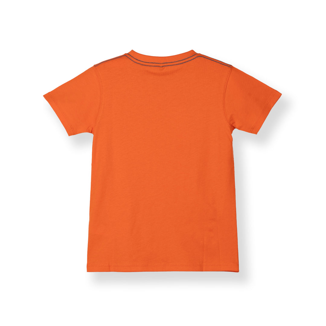 Poney Boys Orange Logo Short Sleeve Tee