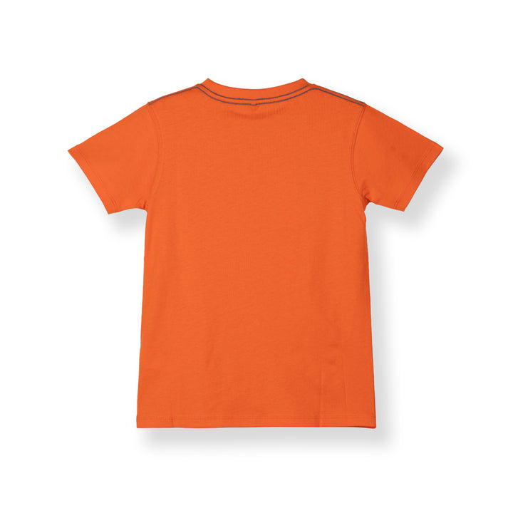Poney Boys Orange Logo Short Sleeve Tee