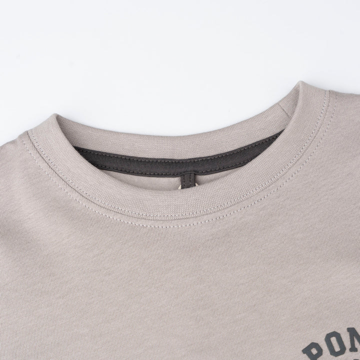 Poney Boys Grey Iconic Logo Short Sleeve Tee
