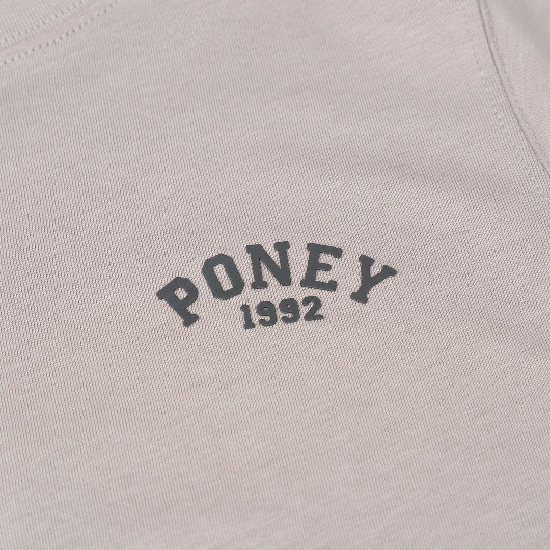 Poney Boys Grey Iconic Logo Short Sleeve Tee