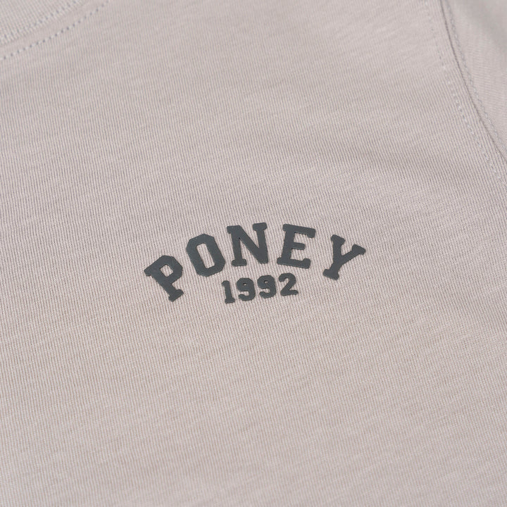 Poney Boys Grey Iconic Logo Short Sleeve Tee