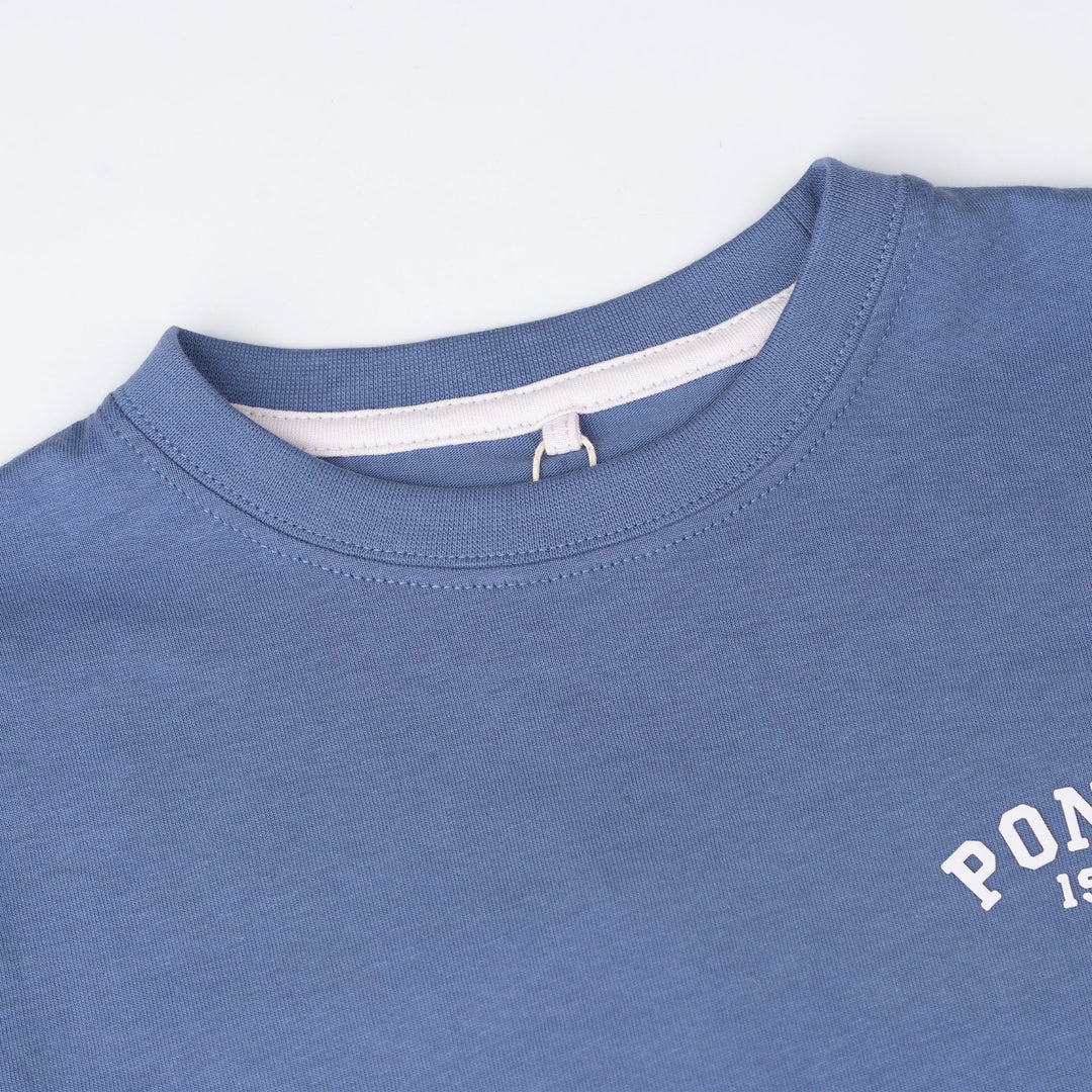 Poney Boys Blue Iconic Logo Short Sleeve Tee
