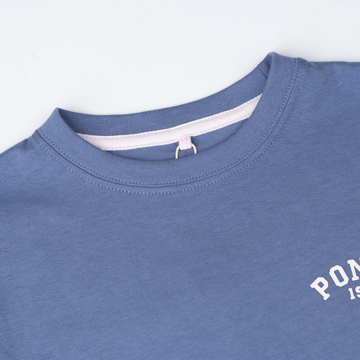 Poney Boys Blue Iconic Logo Short Sleeve Tee