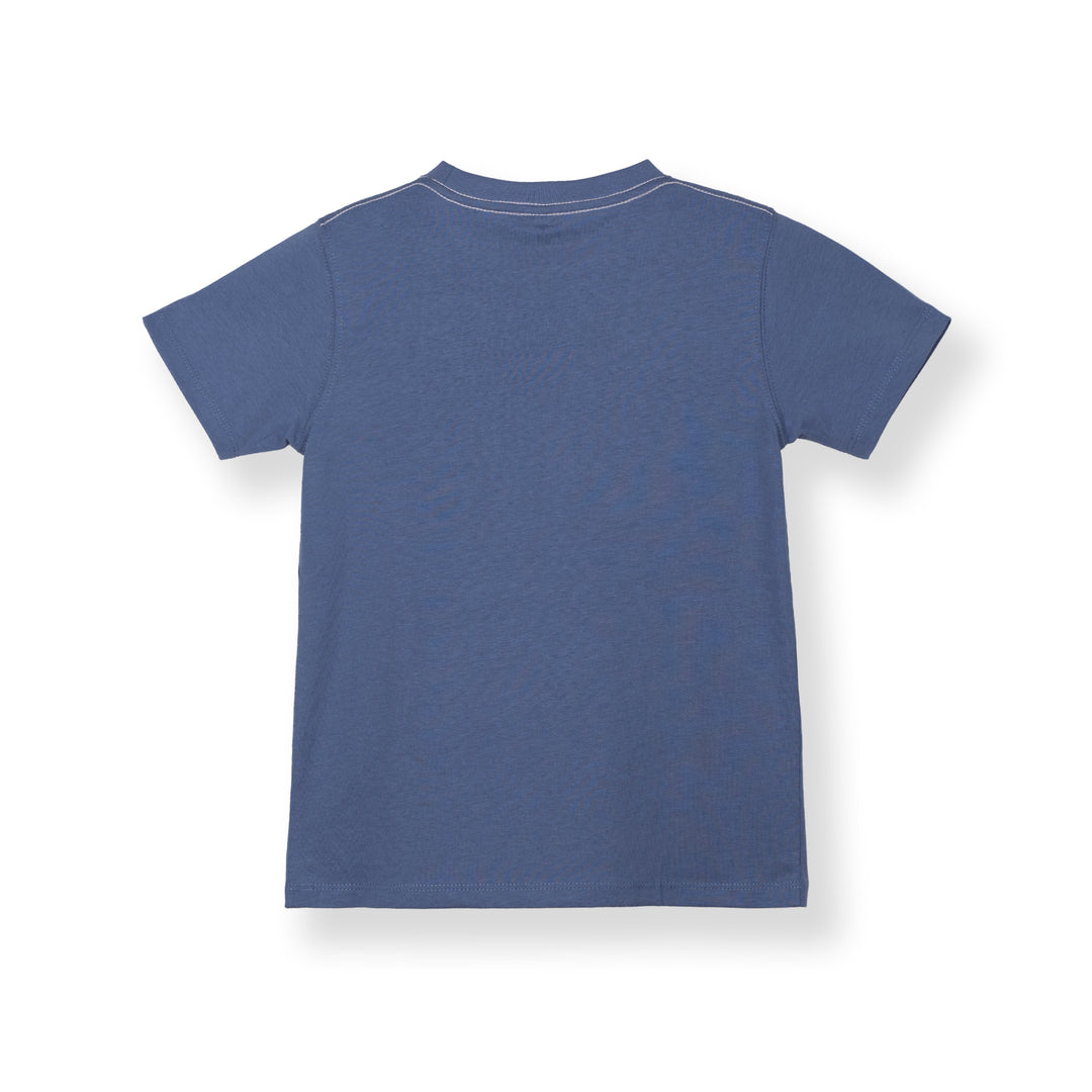 Poney Boys Blue Iconic Logo Short Sleeve Tee