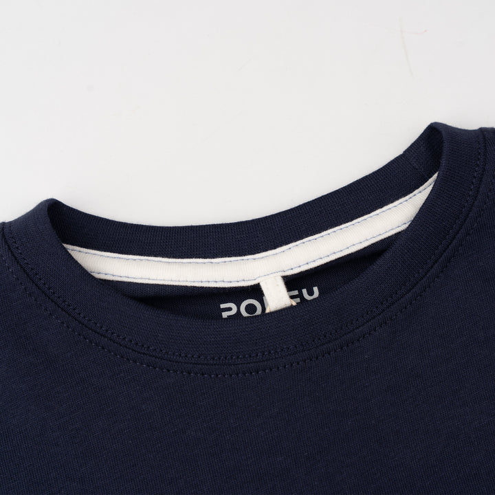 Poney Boys Authentic Navy Logo Short Sleeve Tee