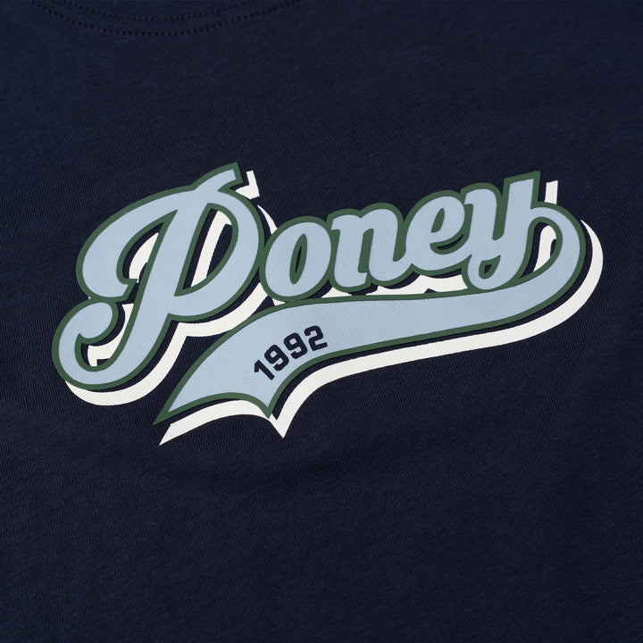 Poney Boys Authentic Navy Logo Short Sleeve Tee