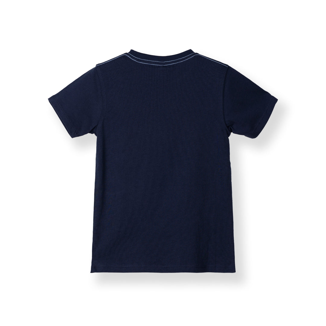 Poney Boys Authentic Navy Logo Short Sleeve Tee