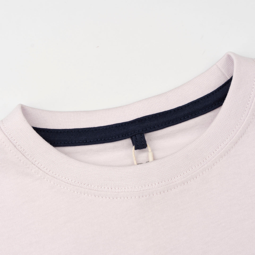 Poney Light Purple Authentic Logo Short Sleeve Tee