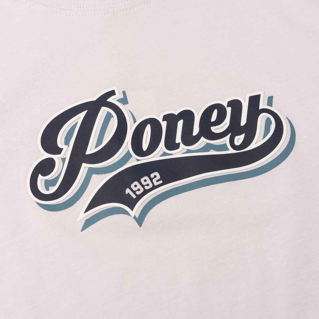 Poney Boys Authentic Light Purple Logo Short Sleeve Tee