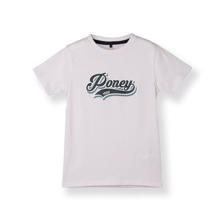 Poney Boys Authentic Light Purple Logo Short Sleeve Tee