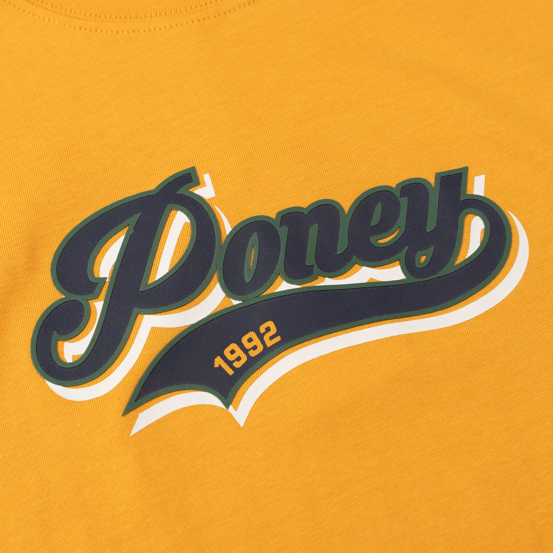 Poney Boys Authentic Mustard Logo Short Sleeve Tee