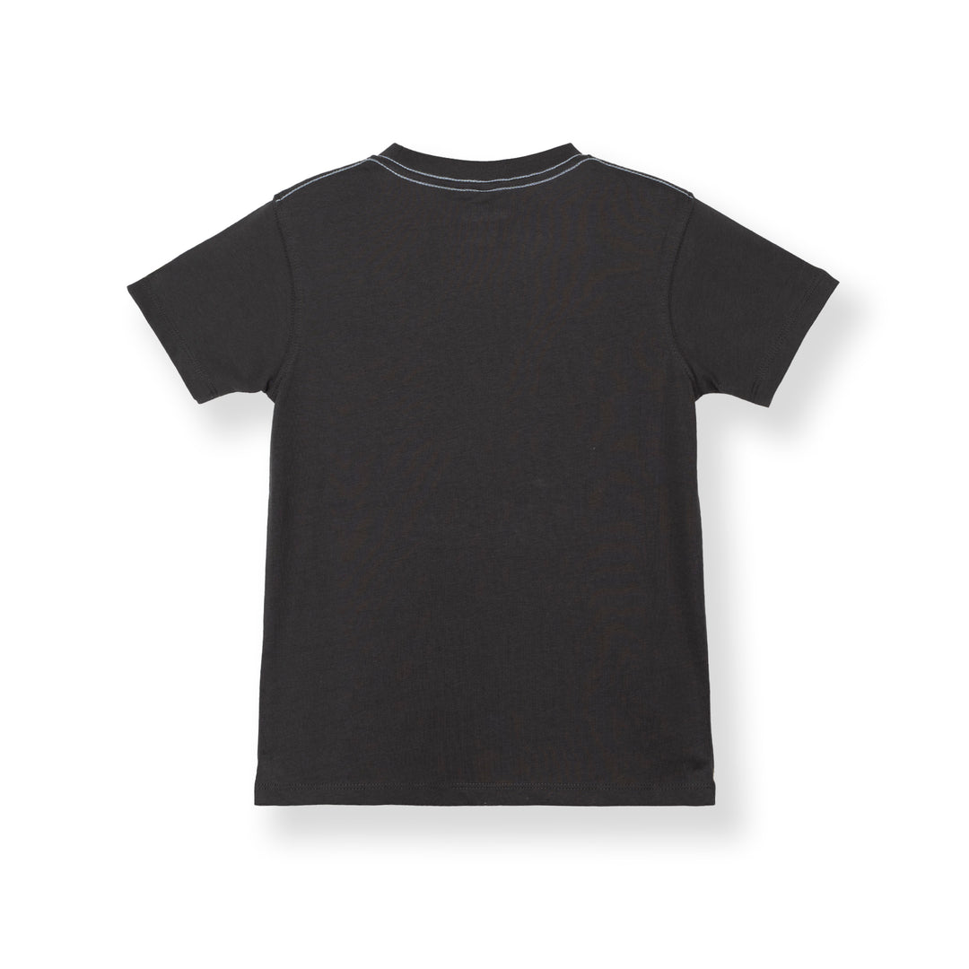 Poney Boys Authentic Dark Grey Logo Short Sleeve Tee