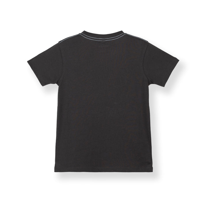 Poney Boys Authentic Dark Grey Logo Short Sleeve Tee